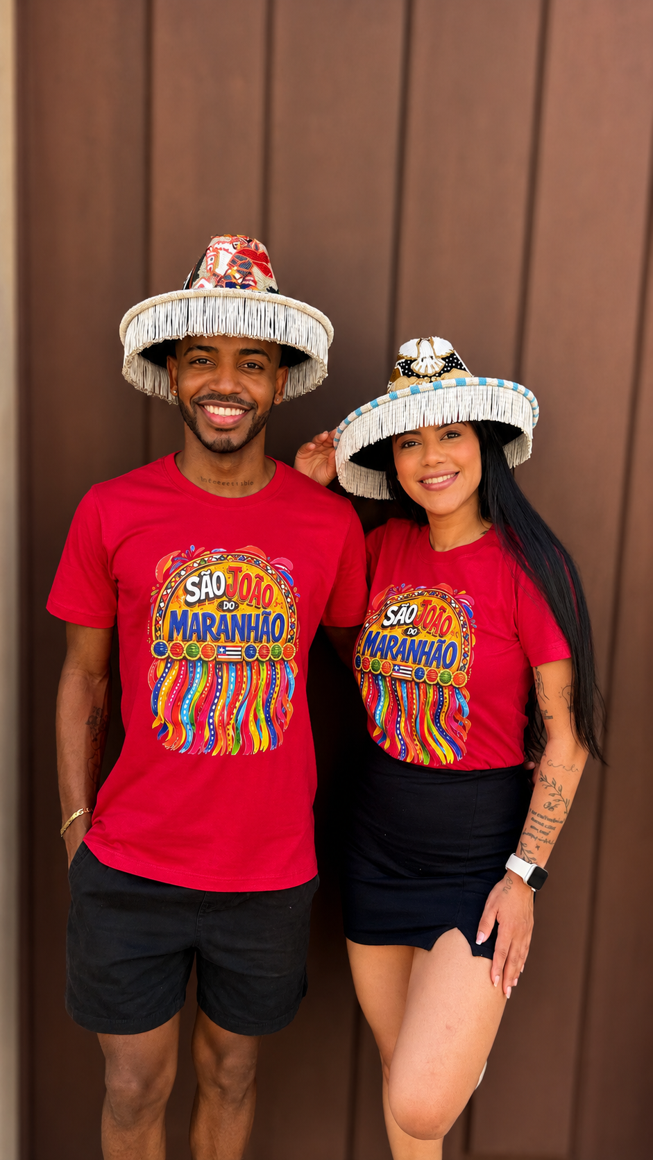 Camisa São João do Maranhão vermelha